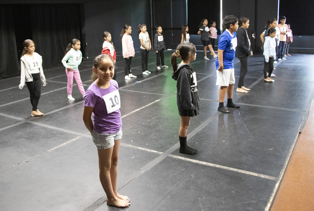 Students audition for nonprofit arts education program